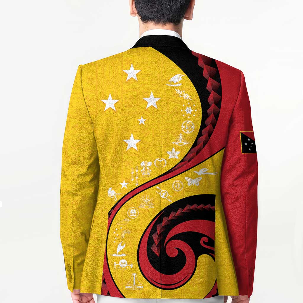 Papua New Guinea 50th Independence Anniversary Blazer Special Style Yellow Version - Polynesian Pride