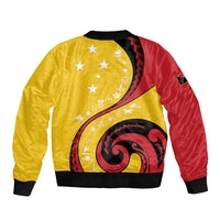 Papua New Guinea Independence Bomber Jacket Special Style Yellow Version LT05 - Polynesian Pride