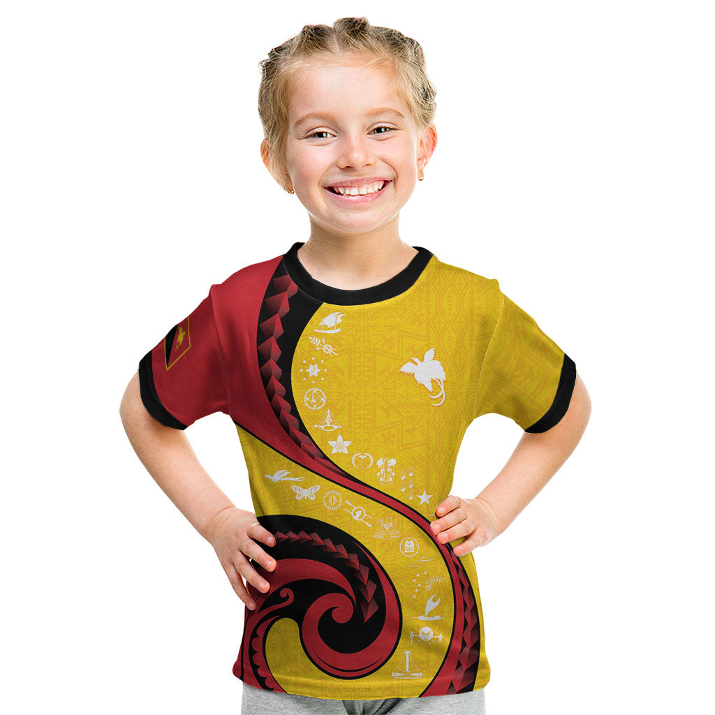 Papua New Guinea Independence Kid T Shirt Special Style Yellow Version LT05 Yellow - Polynesian Pride