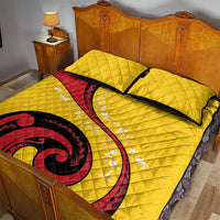 Papua New Guinea Independence Quilt Bed Set Special Style Yellow Version LT05 - Polynesian Pride