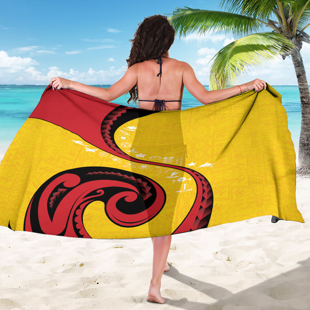 Papua New Guinea Independence Sarong Special Style Yellow Version LT05 - Polynesian Pride