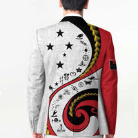 Papua New Guinea 50th Independence Anniversary Blazer Special Style White Version - Polynesian Pride