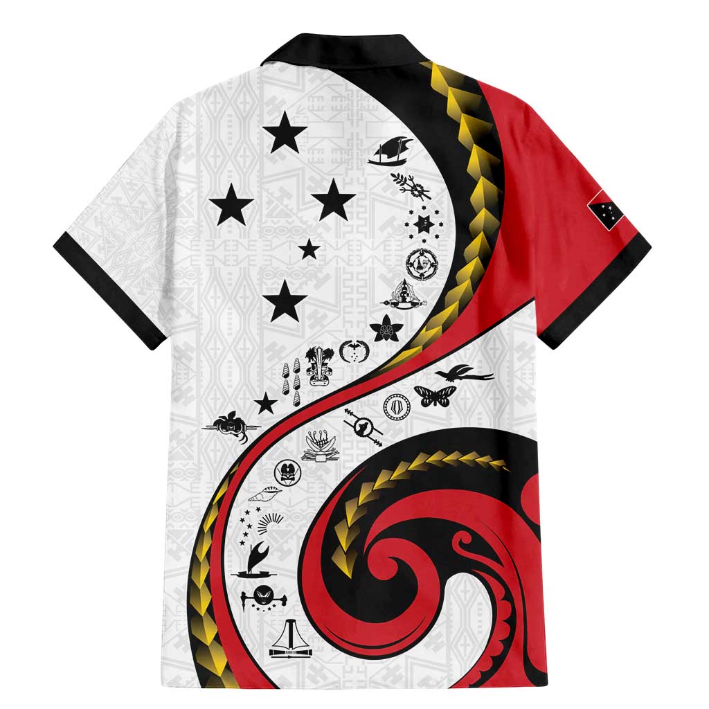 Papua New Guinea 50th Independence Anniversary Family Matching Mermaid Dress and Hawaiian Shirt Special Style White Version LT05 - Polynesian Pride