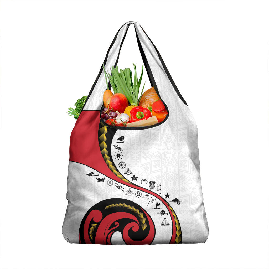 Papua New Guinea Independence Grocery Bag Special Style White Version LT05 1-pack One Size White - Polynesian Pride