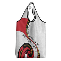 Papua New Guinea Independence Grocery Bag Special Style White Version LT05 - Polynesian Pride