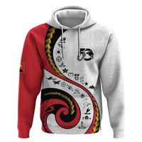 Papua New Guinea 50th Independence Anniversary Hoodie Special Style White Version - Polynesian Pride