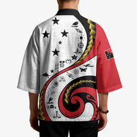 Papua New Guinea 50th Independence Anniversary Kimono Special Style White Version - Polynesian Pride
