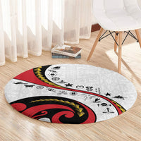 Papua New Guinea Independence Round Carpet Special Style White Version LT05 - Polynesian Pride
