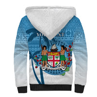 Personalized Fiji Sherpa Hoodie Coat Of Arms Tagimoucia With Fijian Tapa Pattern LT05 - Polynesian Pride