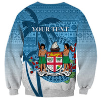 Personalized Fiji Sweatshirt Coat Of Arms Tagimoucia With Fijian Tapa Pattern LT05 - Polynesian Pride