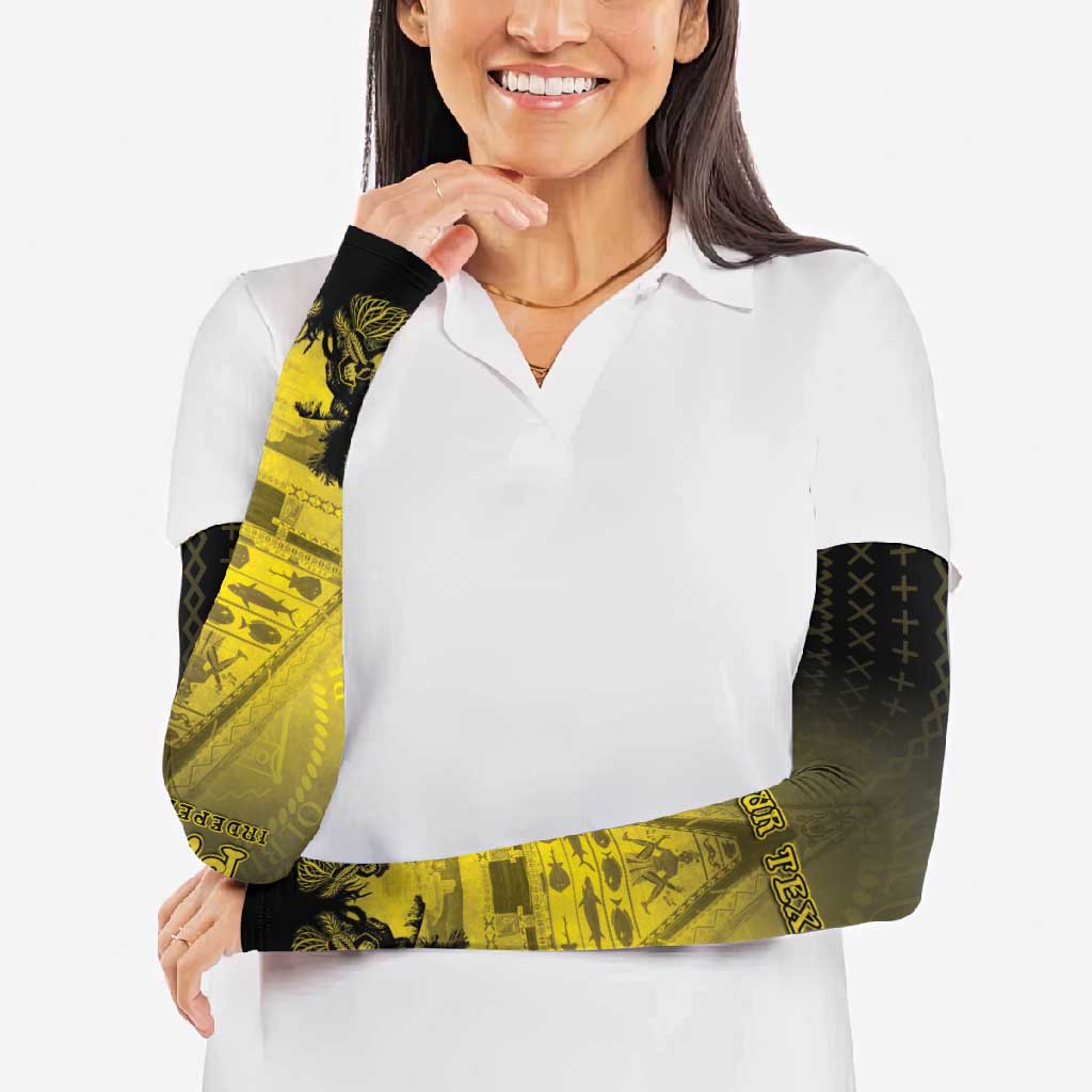 Palau Independence Day Arm Sleeves Palauan Tattoo Pattern LT05 - Polynesian Pride