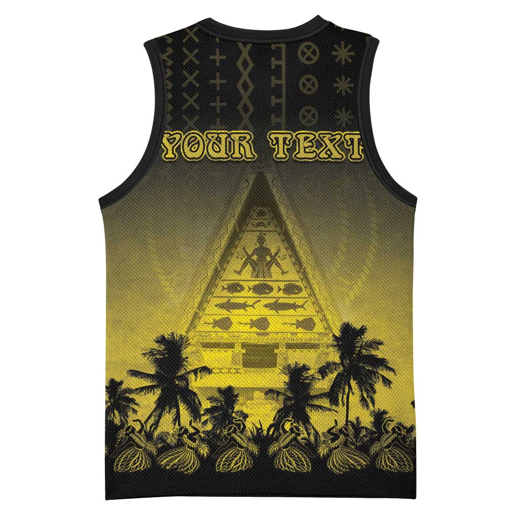 Personalised Palau Independence Day Basketball Jersey Palauan Tattoo Pattern LT05 - Polynesian Pride