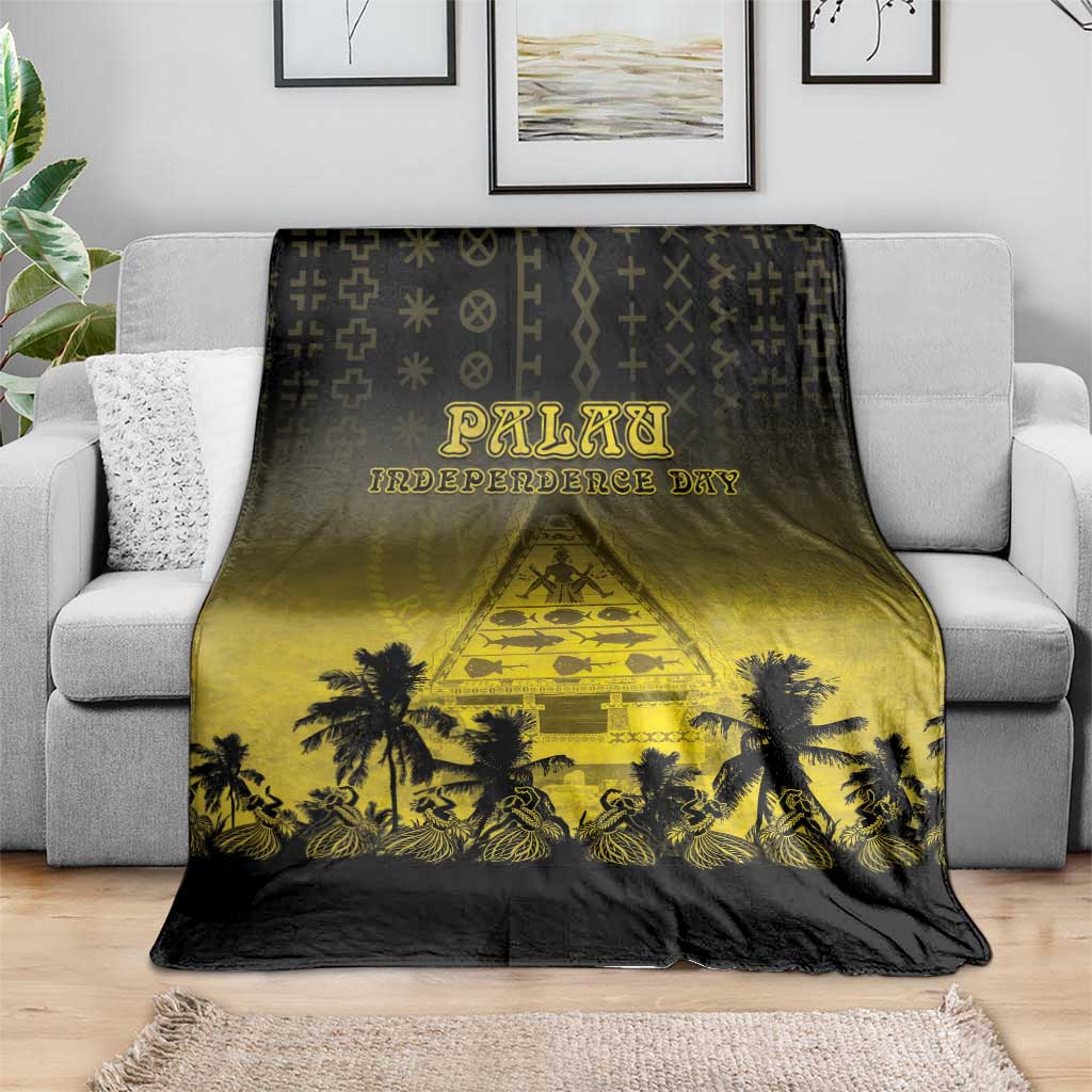 Palau Independence Day Blanket Palauan Tattoo Pattern LT05 - Polynesian Pride