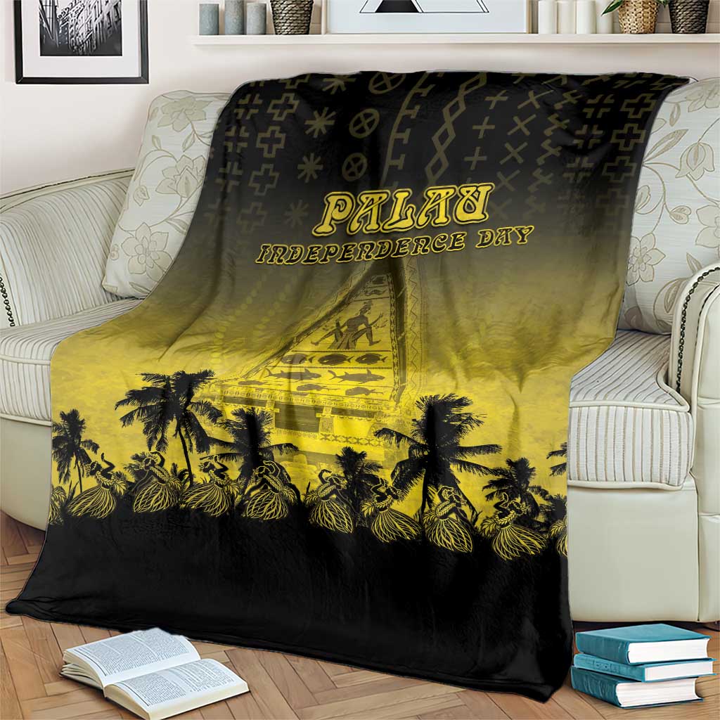 Palau Independence Day Blanket Palauan Tattoo Pattern LT05 - Polynesian Pride