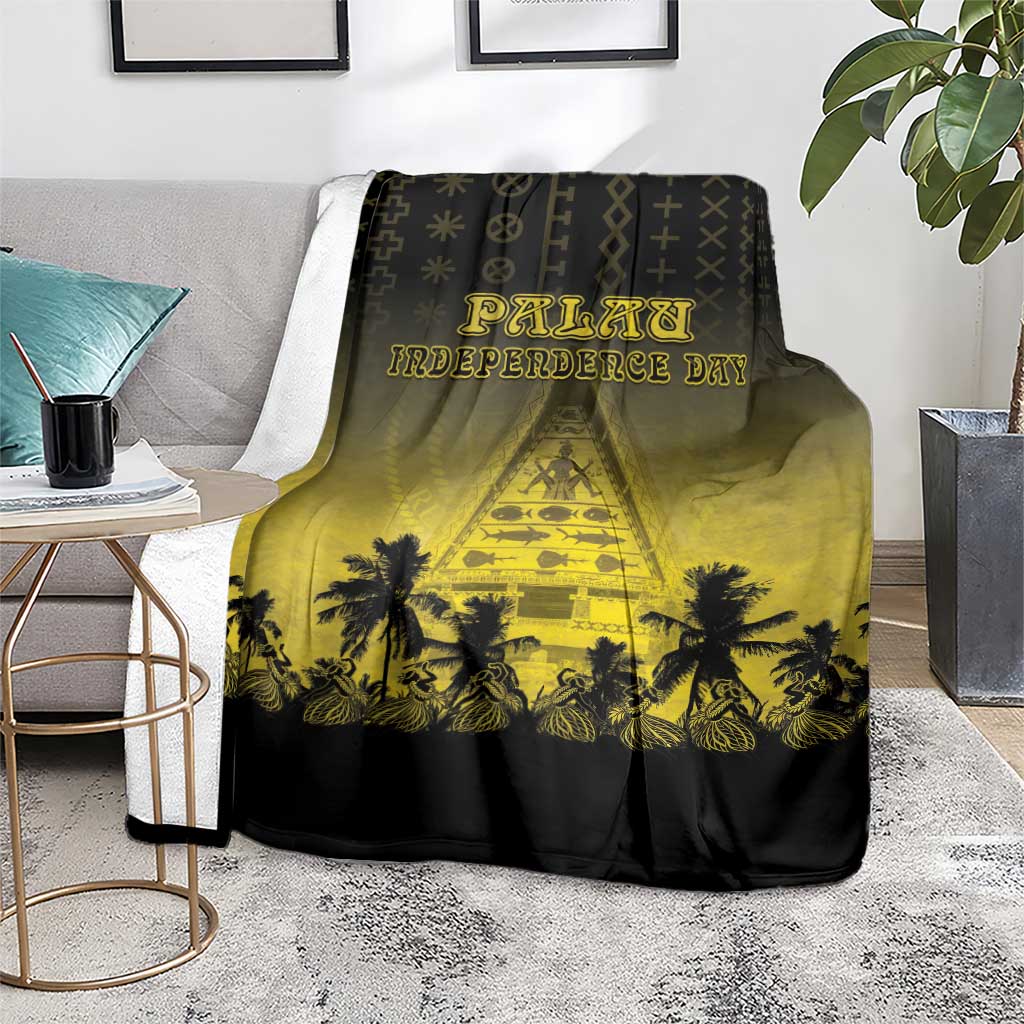 Palau Independence Day Blanket Palauan Tattoo Pattern LT05 - Polynesian Pride