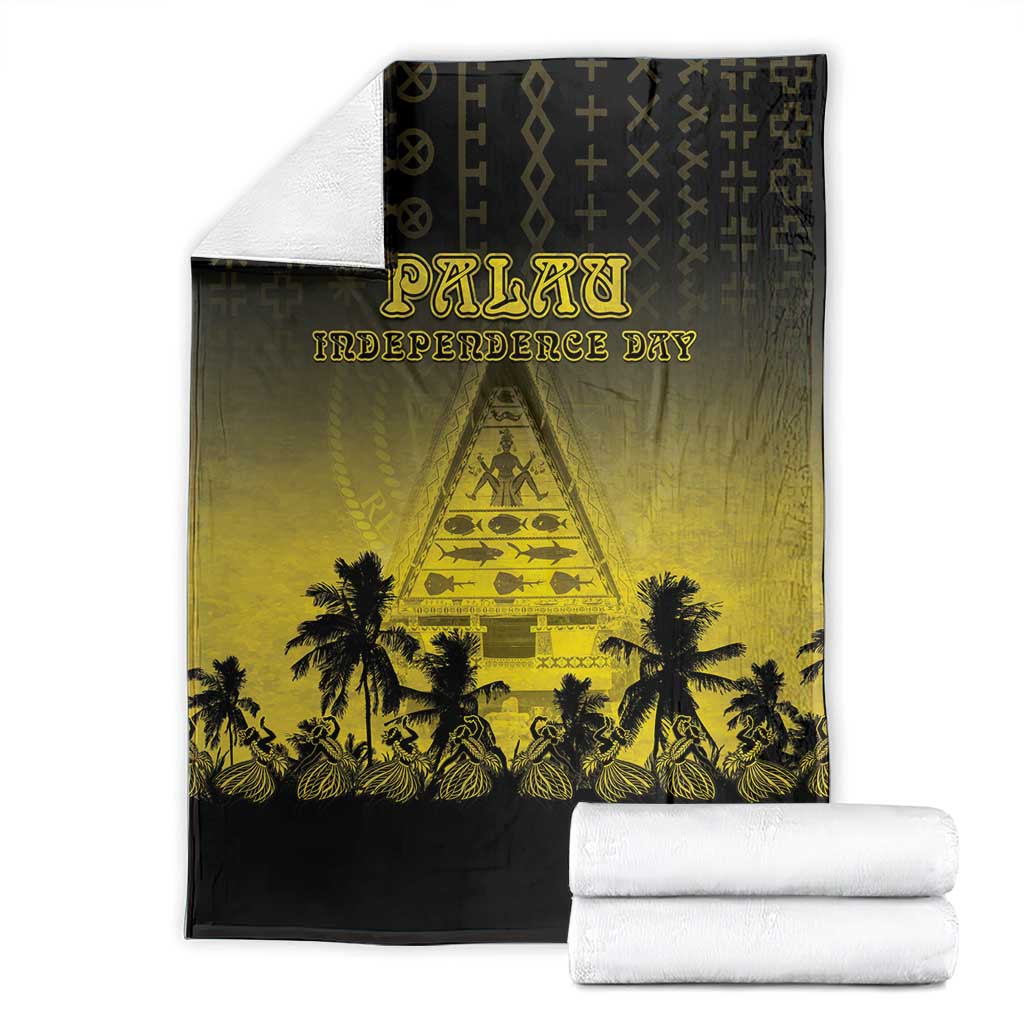 Palau Independence Day Blanket Palauan Tattoo Pattern LT05 - Polynesian Pride