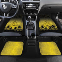 Palau Independence Day Car Mats Palauan Tattoo Pattern LT05 Set 4pcs Black - Polynesian Pride