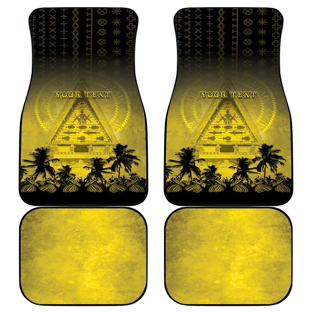 Palau Independence Day Car Mats Palauan Tattoo Pattern LT05 - Polynesian Pride