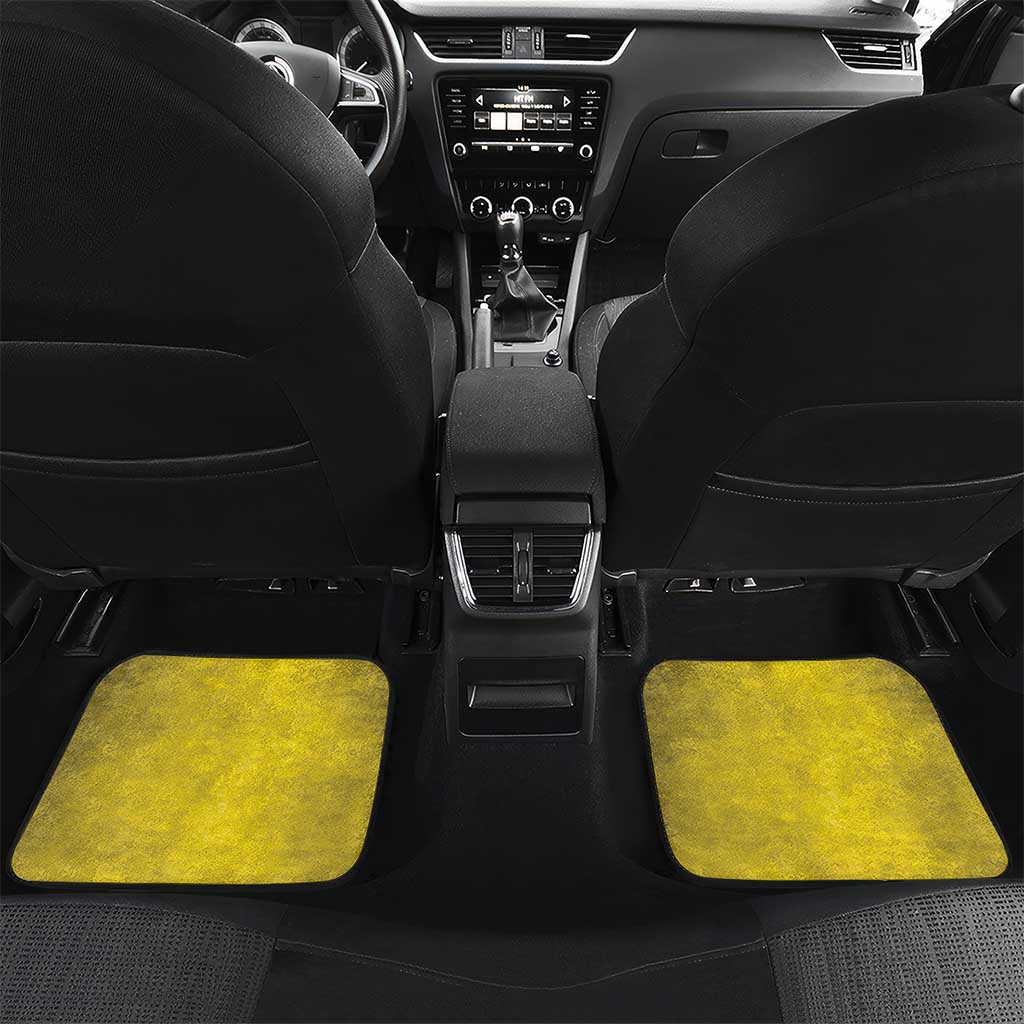 Palau Independence Day Car Mats Palauan Tattoo Pattern LT05 Set 2pcs - Back Black - Polynesian Pride