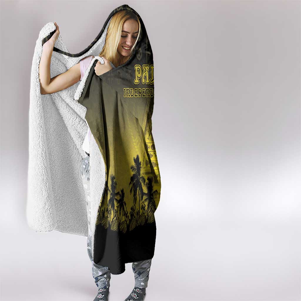 Palau Independence Day Hooded Blanket Palauan Tattoo Pattern LT05 - Polynesian Pride