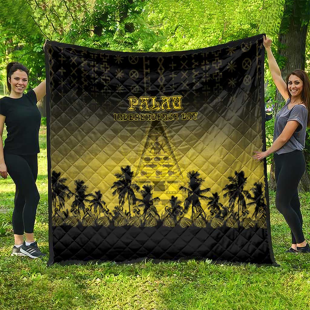 Palau Independence Day Quilt Palauan Tattoo Pattern LT05 - Polynesian Pride