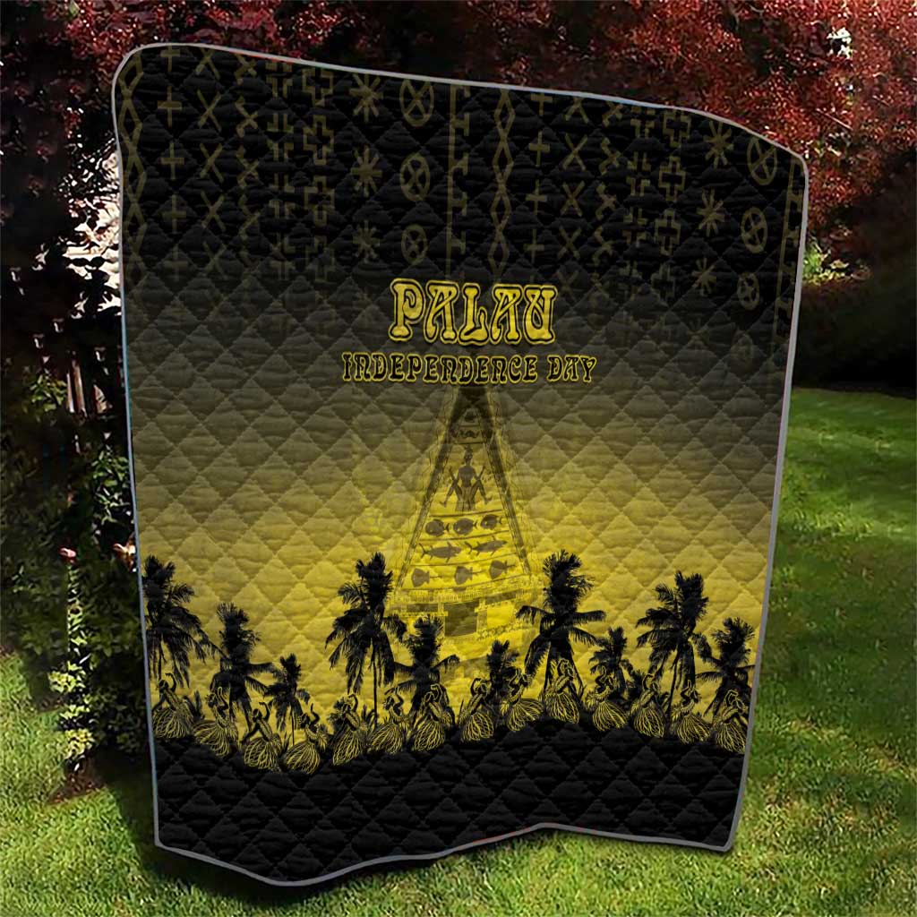 Palau Independence Day Quilt Palauan Tattoo Pattern LT05 - Polynesian Pride