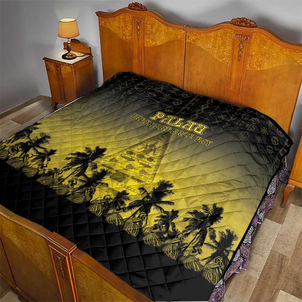 Palau Independence Day Quilt Palauan Tattoo Pattern LT05 - Polynesian Pride