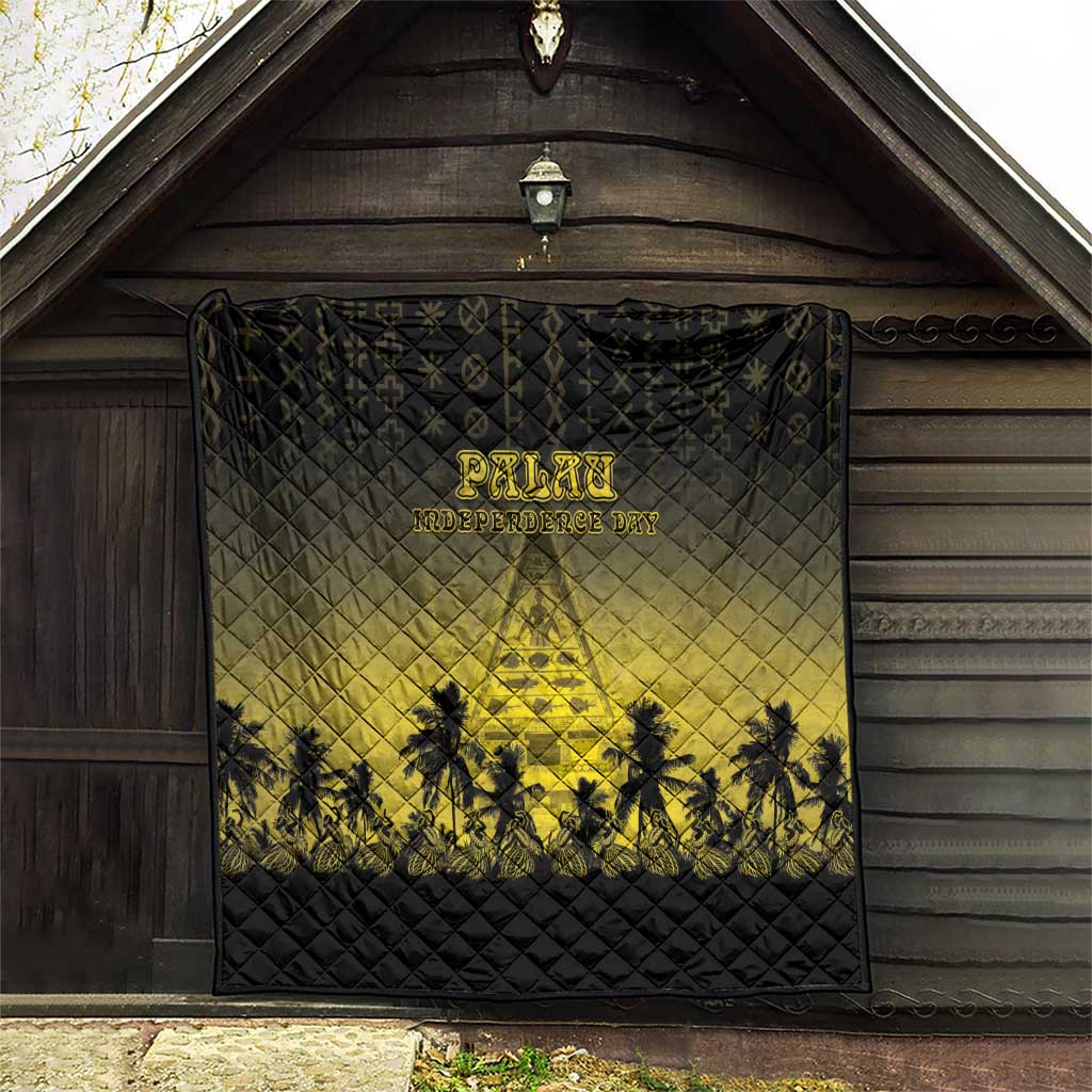 Palau Independence Day Quilt Palauan Tattoo Pattern LT05 - Polynesian Pride