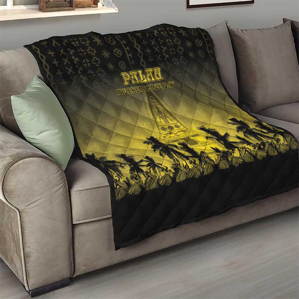 Palau Independence Day Quilt Palauan Tattoo Pattern LT05 - Polynesian Pride