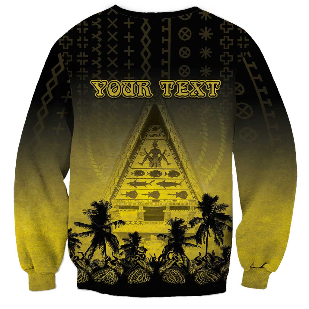 Personalised Palau Independence Day Sweatshirt Palauan Tattoo Pattern LT05 - Polynesian Pride