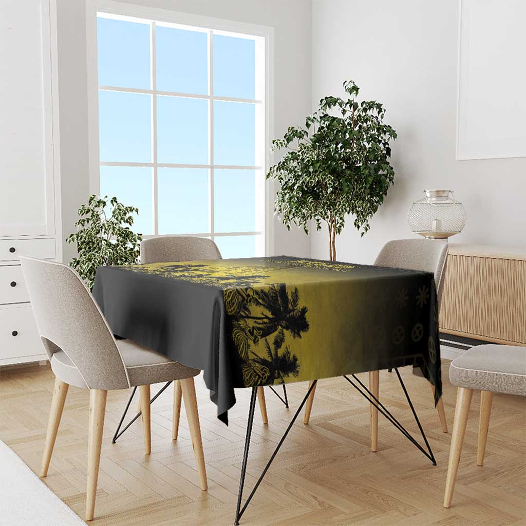 Palau Independence Day Tablecloth Palauan Tattoo Pattern - Polynesian Pride