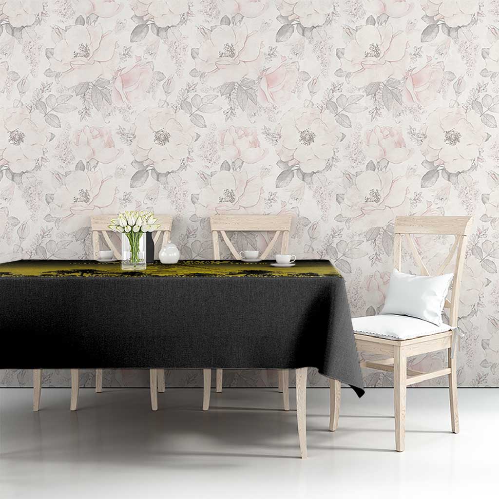Palau Independence Day Tablecloth Palauan Tattoo Pattern - Polynesian Pride