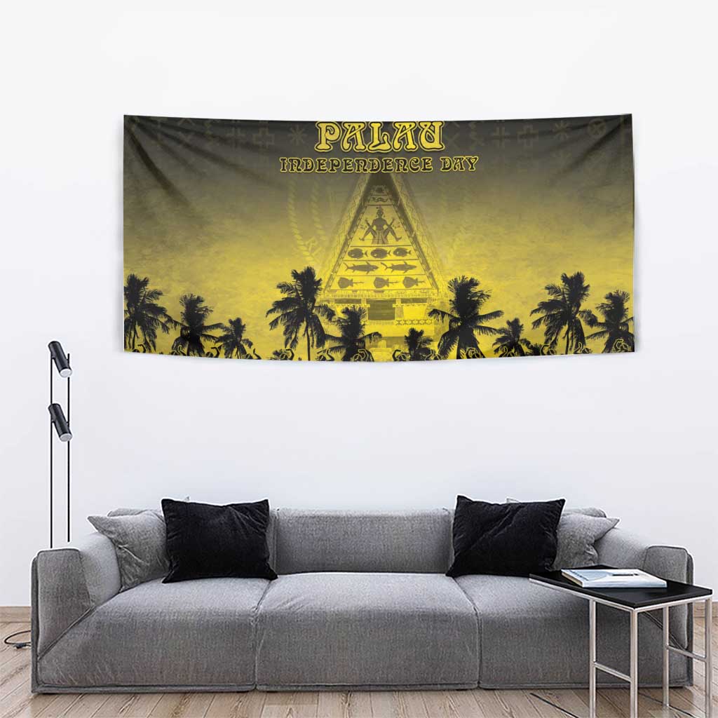 Palau Independence Day Tapestry Palauan Tattoo Pattern LT05 - Polynesian Pride