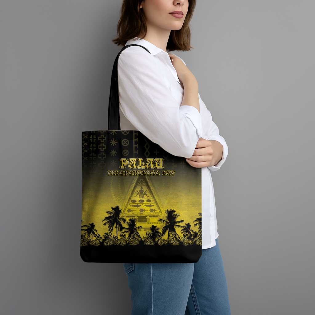 Palau Independence Day Tote Bag Palauan Tattoo Pattern LT05 - Polynesian Pride
