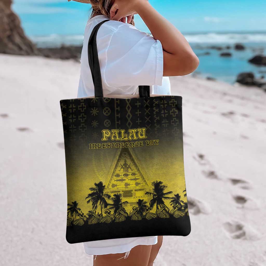 Palau Independence Day Tote Bag Palauan Tattoo Pattern LT05 - Polynesian Pride
