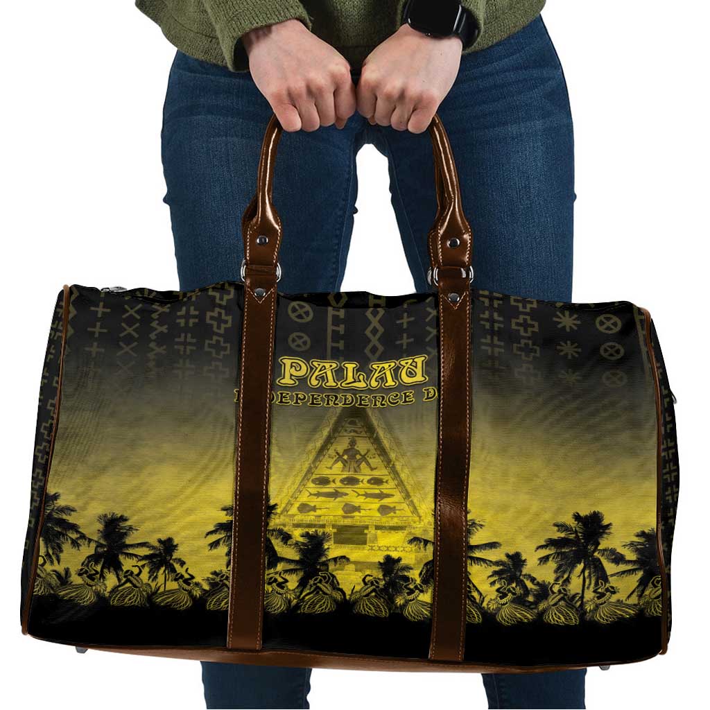 Palau Independence Day Travel Bag Palauan Tattoo Pattern - Polynesian Pride