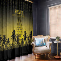 Palau Independence Day Window Curtain Palauan Tattoo Pattern LT05 - Polynesian Pride