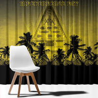 Palau Independence Day Window Curtain Palauan Tattoo Pattern LT05 - Polynesian Pride