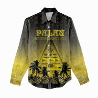 Personalised Palau Independence Day Women Casual Shirt Palauan Tattoo Pattern LT05 - Polynesian Pride