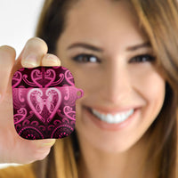 Aotearoa Breast Cancer AirPods Case Maori Tribal Pattern LT05 - Polynesian Pride