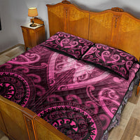 Aotearoa Breast Cancer Quilt Bed Set Maori Tribal Pattern LT05 - Polynesian Pride