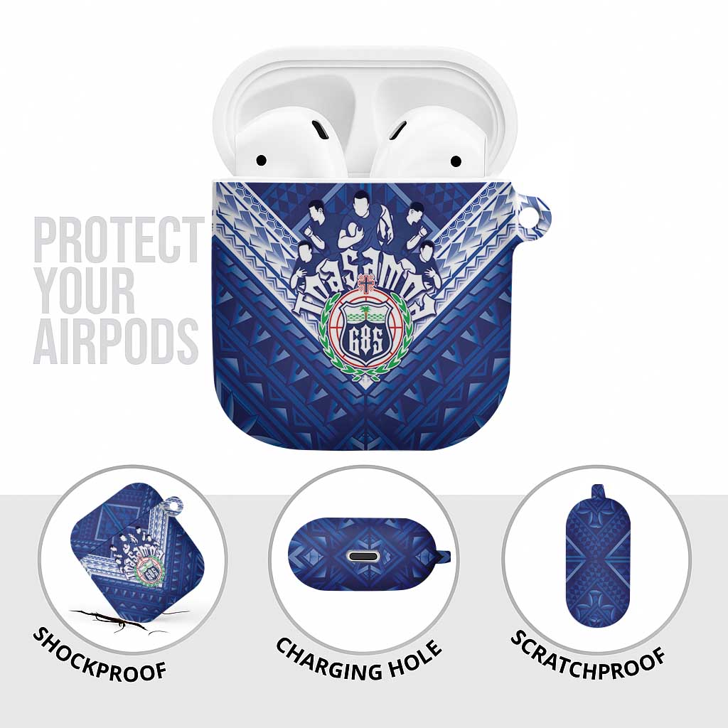 Toa Samoa Rugby AirPods Case Samoan Pride With Tribal Pattern - Polynesian Pride