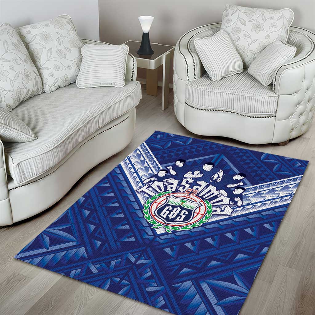 Toa Samoa Rugby Area Rug Samoan Pride With Tribal Pattern LT05 - Polynesian Pride