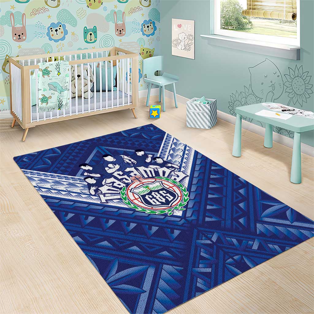 Toa Samoa Rugby Area Rug Samoan Pride With Tribal Pattern LT05 - Polynesian Pride