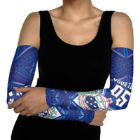 Toa Samoa Rugby Custom Arm Sleeves Samoan Pride With Tribal Pattern LT05 - Polynesian Pride