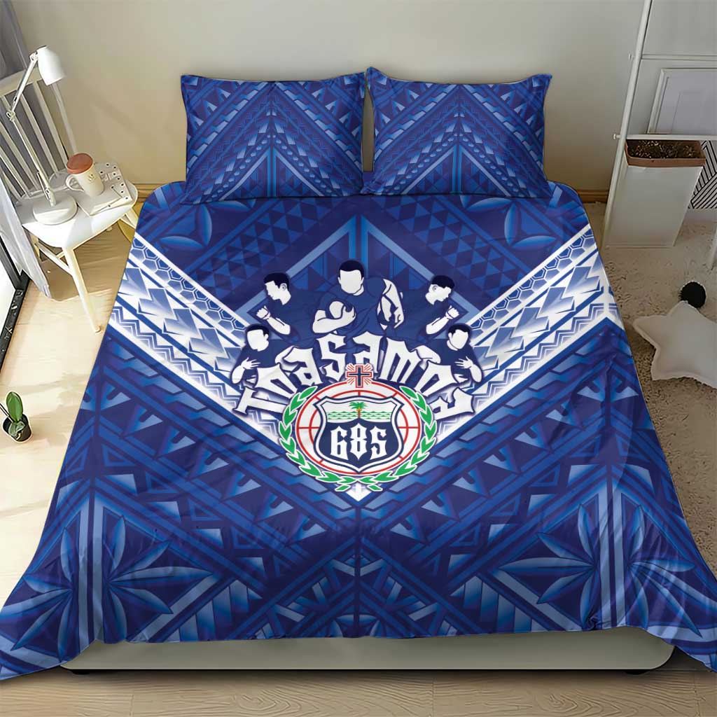 Toa Samoa Rugby Bedding Set Samoan Pride With Tribal Pattern LT05 - Polynesian Pride