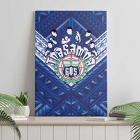 Toa Samoa Rugby Canvas Wall Art Samoan Pride With Tribal Pattern - Polynesian Pride