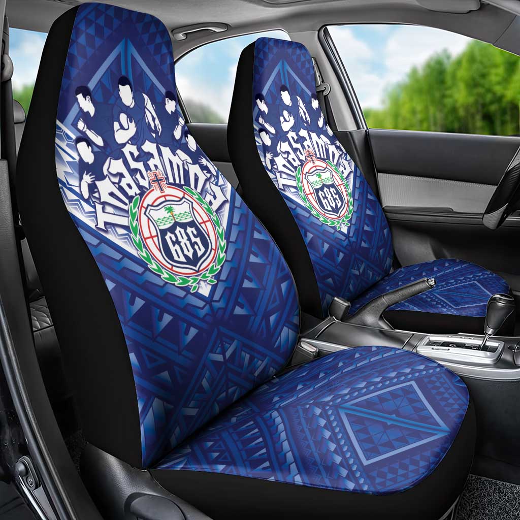 Toa Samoa Rugby Car Seat Cover Samoan Pride With Tribal Pattern LT05 - Polynesian Pride
