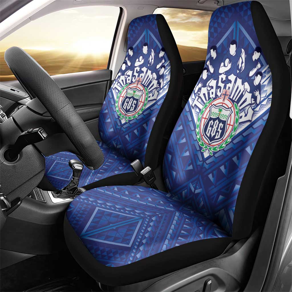 Toa Samoa Rugby Car Seat Cover Samoan Pride With Tribal Pattern LT05 - Polynesian Pride