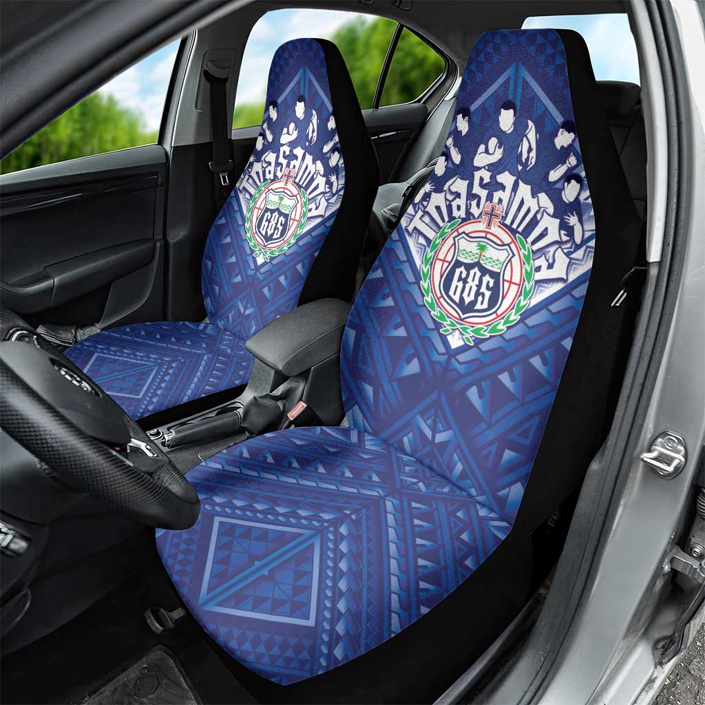 Toa Samoa Rugby Car Seat Cover Samoan Pride With Tribal Pattern LT05 - Polynesian Pride
